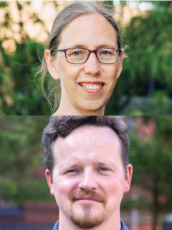 Foto-Montage mit Prof. Stracke und Dr. Töpfer